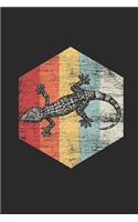 Gecko Polygon: Blank Lined Notebook / Journal (6 X 9 -120 Pages) - Gift Idea for Animal Lover And Gecko Fans