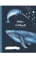 Future Cetologist - Draw and Write Composition Book - 120 Pages: Marine Biology Exercise Book