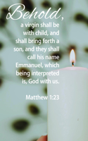 Advent Bulletin: God with Us (Package of 100): Matthew 1:23 (Kjv)