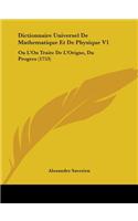 Dictionnaire Universel De Mathematique Et De Physique V1