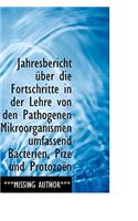 Jahresbericht Ber Die Fortschritte in Der Lehre Von Den Pathogenen Mikroorganismen Umfassend Bacter