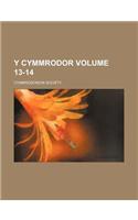 Y Cymmrodor Volume 13-14