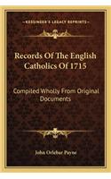 Records of the English Catholics of 1715