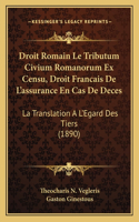 Droit Romain Le Tributum Civium Romanorum Ex Censu, Droit Francais De L'assurance En Cas De Deces