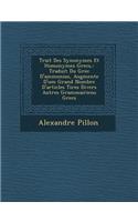 Trait Des Synonymes Et Homonymes Grecs,