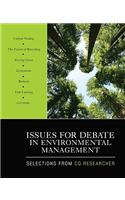 Issues for Debate in Environmental Management