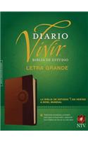 Biblia de Estudio del Diario Vivir Ntv, Letra Grande, Tutone