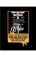 Being a Writer Is Easy Its Like Riding a Bike