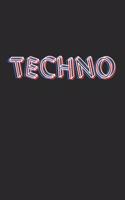 Techno: 6x9 Notebook checkered