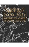 2020-2021 Weekly Planner: Pattern 24 Months Planner January 2020 through December 2021 Daily Weekly Monthly Calendar 8.5x11