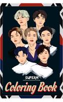 SuperM Coloring Book: superm, &#49800;&#54140;&#50656;, ten, taeyong, kai, mark, super m, baekhyun, lucas, &#53468;&#50857;, &#47560;&#53356;, superm the beginning, exo, 