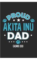 Proud Akita Inu Dad Calendar 2020