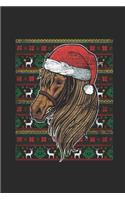 Ugly Christmas - Horse: Blank Lined Notebook - Journal for Ugly Christmas Gift And New Year Gift Idea