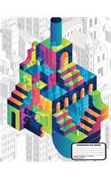 Isometric Grid Graph Paper Notebook - 1/4" Equilateral Triangle Graph Pages - 200 Pages / 100 Sheets, 9-3/4" x 7-1/2"