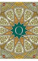 Monogram Q Journal: Blank Notebook Diary Memoir Log Logue(17 Arabesque Two 365 Lined)