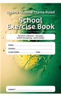 Steamy Window Theme Ruled School Exercise Book