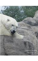 Composition Notebook 100 Graph Pages Polar Bear: 1 Subject Notebook Featuring Polar Bear Oil Portrait