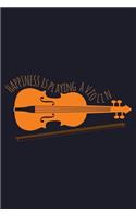 Happiness Is Playing a Violin: Blank Lined Journal to Write in - Ruled Writing Notebook