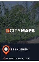 City Maps Bethlehem Pennsylvania, USA