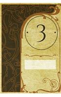 Monogram "3" Notebook: Blank Journal Diary Log(29 Monogram Nouveautwo 150 Lined)