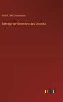Beiträge zur Geometrie des Dreiecks