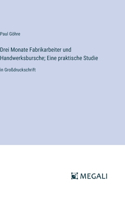 Drei Monate Fabrikarbeiter und Handwerksbursche; Eine praktische Studie