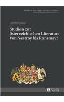 Studien zur oesterreichischen Literatur