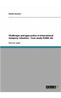 Challenges and Approaches in International Company Valuation - Case Study Puma AG