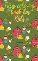 Farm coloring book for Kids