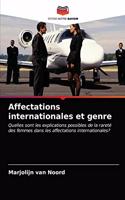 Affectations internationales et genre