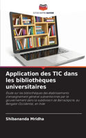Application des TIC dans les bibliothèques universitaires