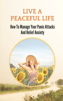 Live A Peaceful Life: How To Manage Your Panic Attacks And Relief Anxiety: Essential Guide To Relief Anxiety