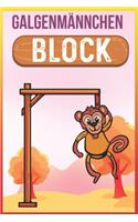 Galgenmännchen Block: Beschäftigungsbuch für Jugendliche und Erwachsene - Buchstabenspiel - Spieleabend - Aktivitätsbuch - Spieleblock