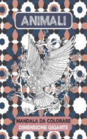 Mandala da colorare - Dimensione gigante - Animali