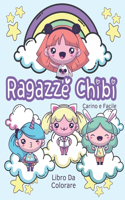 Ragazze Chibi Libro da Colorare Carino e Facile