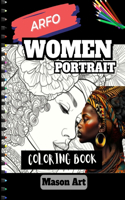 Afro Women Portrait Coloring Book