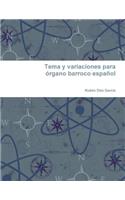 Tema y variaciones para órgano barroco español