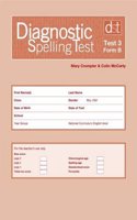 Diagnostic Spelling Tests: Test 3, Form B Pk10