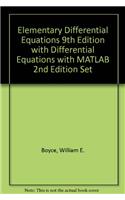 Elementary Differential Equations 9th Edition with Differential Equations with MATLAB 2nd Edition Set