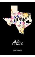 Home - Alice - Notebook