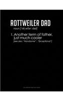Rottweiler Dad Definition: Calligraphy Practice Paper(1420 Calligraphy Practice Paper)
