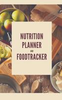 Nutrition Planner and Foodtracker: A5 notebook lined planner journal meal tracker motivational diary fitness plan