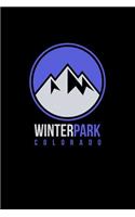 Winter Park: Colorado Notebook For Work, Home or School With Lined College Ruled White Paper. Note Pad Composition Journal For Skiing And Snowboarding Fans. Back