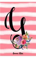 Monogram Y Notebook