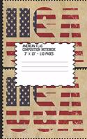 American Flag Composition Notebook