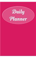 Daily Planner: Pink Color, 6 X 9 Notebook, 100 Pages