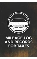 Mileage Log and Records for Taxes