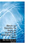 Albrecht Von Bonstetten