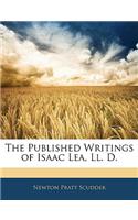 Published Writings of Isaac Lea, LL. D.