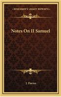 Notes On II Samuel